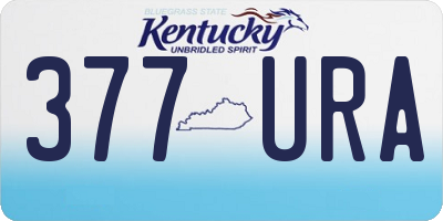 KY license plate 377URA