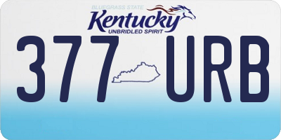 KY license plate 377URB
