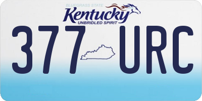 KY license plate 377URC