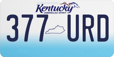 KY license plate 377URD
