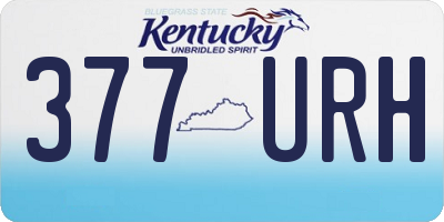 KY license plate 377URH