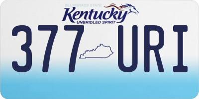 KY license plate 377URI