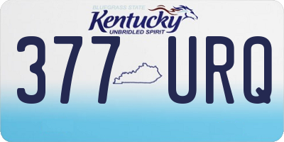 KY license plate 377URQ