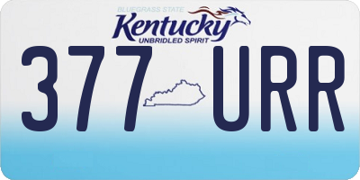 KY license plate 377URR