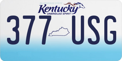 KY license plate 377USG