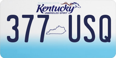 KY license plate 377USQ