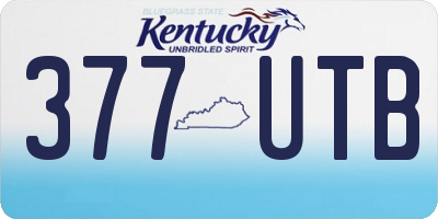 KY license plate 377UTB