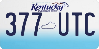 KY license plate 377UTC