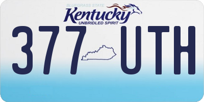 KY license plate 377UTH