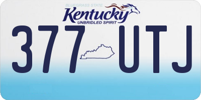 KY license plate 377UTJ