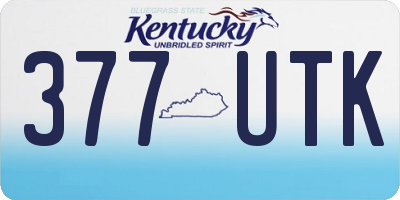 KY license plate 377UTK
