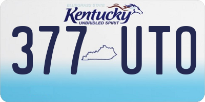 KY license plate 377UTO