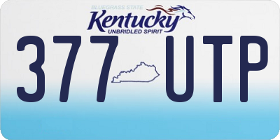 KY license plate 377UTP