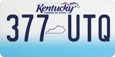 KY license plate 377UTQ