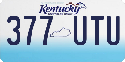 KY license plate 377UTU