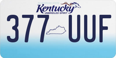 KY license plate 377UUF