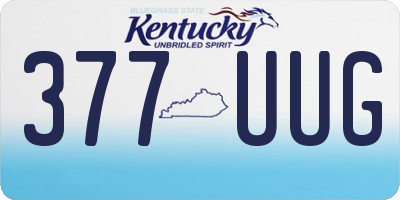 KY license plate 377UUG