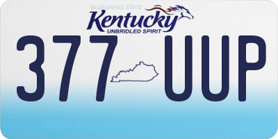 KY license plate 377UUP