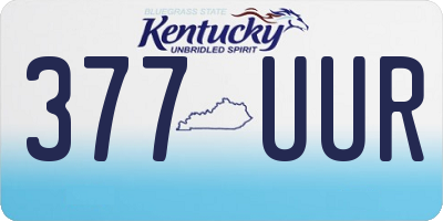 KY license plate 377UUR