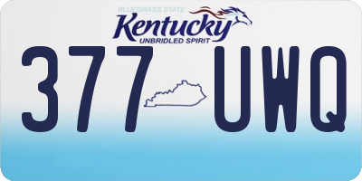 KY license plate 377UWQ