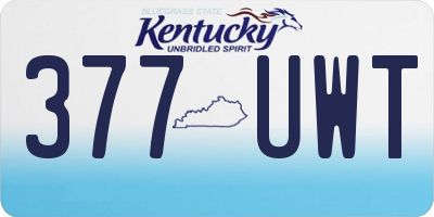 KY license plate 377UWT