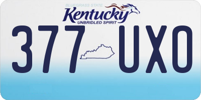 KY license plate 377UXO