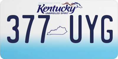 KY license plate 377UYG