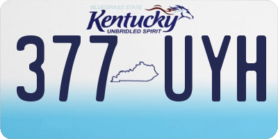 KY license plate 377UYH