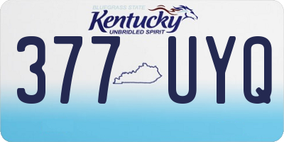 KY license plate 377UYQ