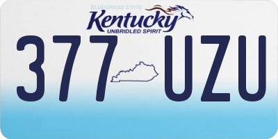 KY license plate 377UZU