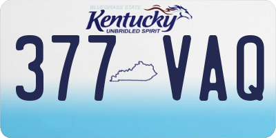KY license plate 377VAQ