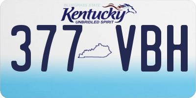 KY license plate 377VBH