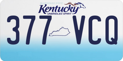 KY license plate 377VCQ