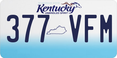 KY license plate 377VFM