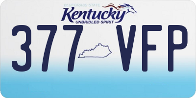 KY license plate 377VFP