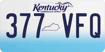 KY license plate 377VFQ