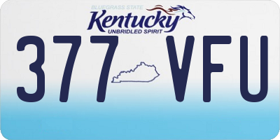 KY license plate 377VFU