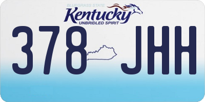 KY license plate 378JHH