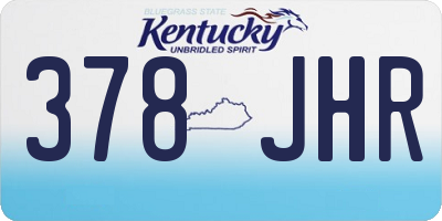 KY license plate 378JHR