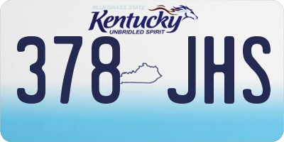 KY license plate 378JHS