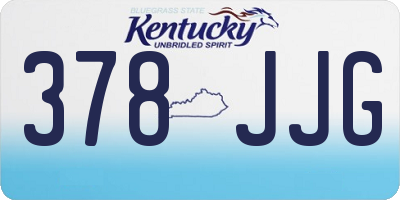 KY license plate 378JJG