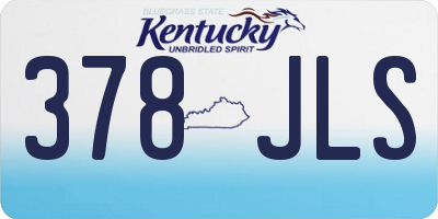 KY license plate 378JLS