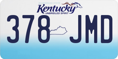 KY license plate 378JMD