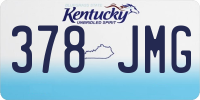 KY license plate 378JMG