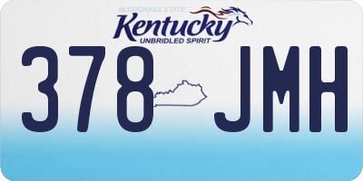KY license plate 378JMH