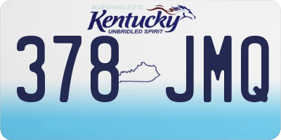 KY license plate 378JMQ