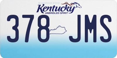 KY license plate 378JMS