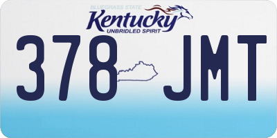 KY license plate 378JMT