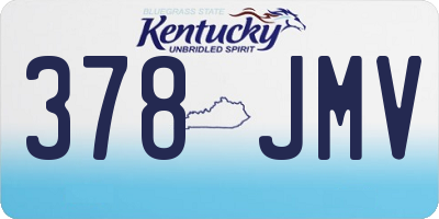 KY license plate 378JMV