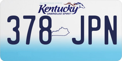 KY license plate 378JPN